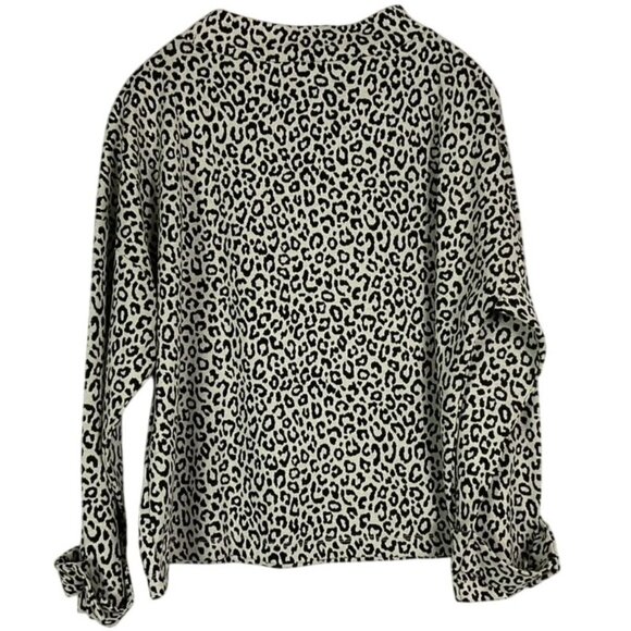 NWOT Ann Taylor Mock Neck Animal Print Sweater Size XL - Picture 6 of 10